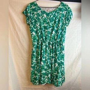 Womens Gap Dress Green And White Size  Small Pockets